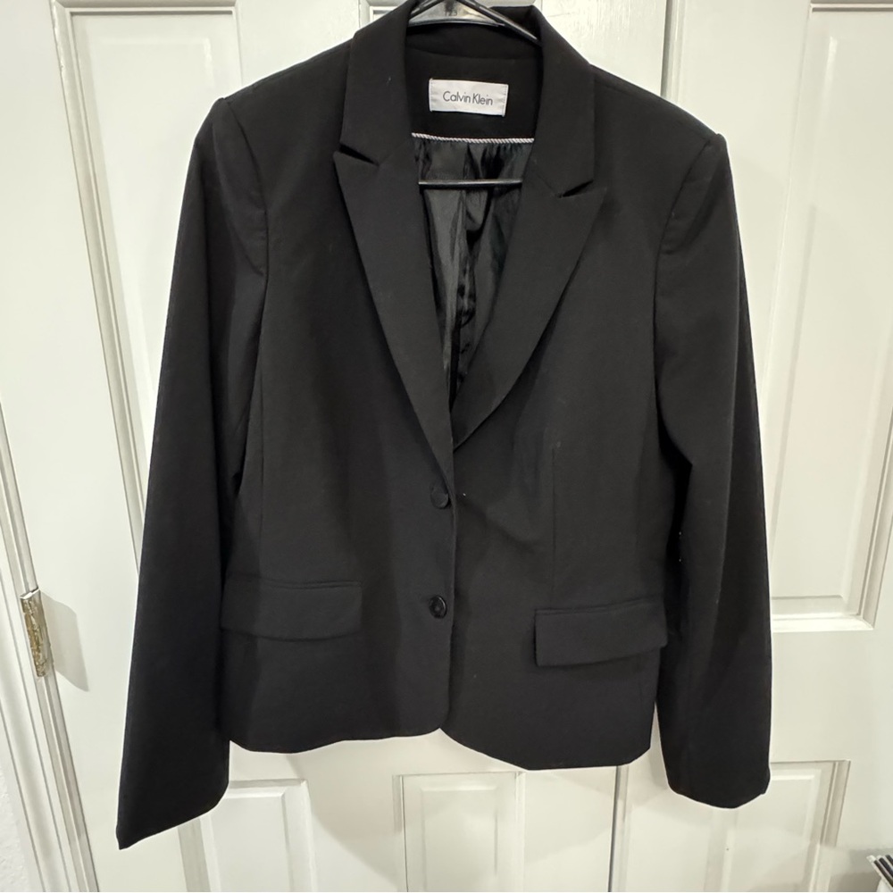 Calvin Klein Black Classic 2-Button‎ Blazer – Size 10